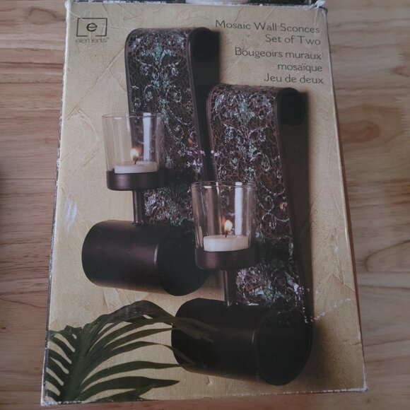 Mosaic Wall Sconces - Picture 3 of 3